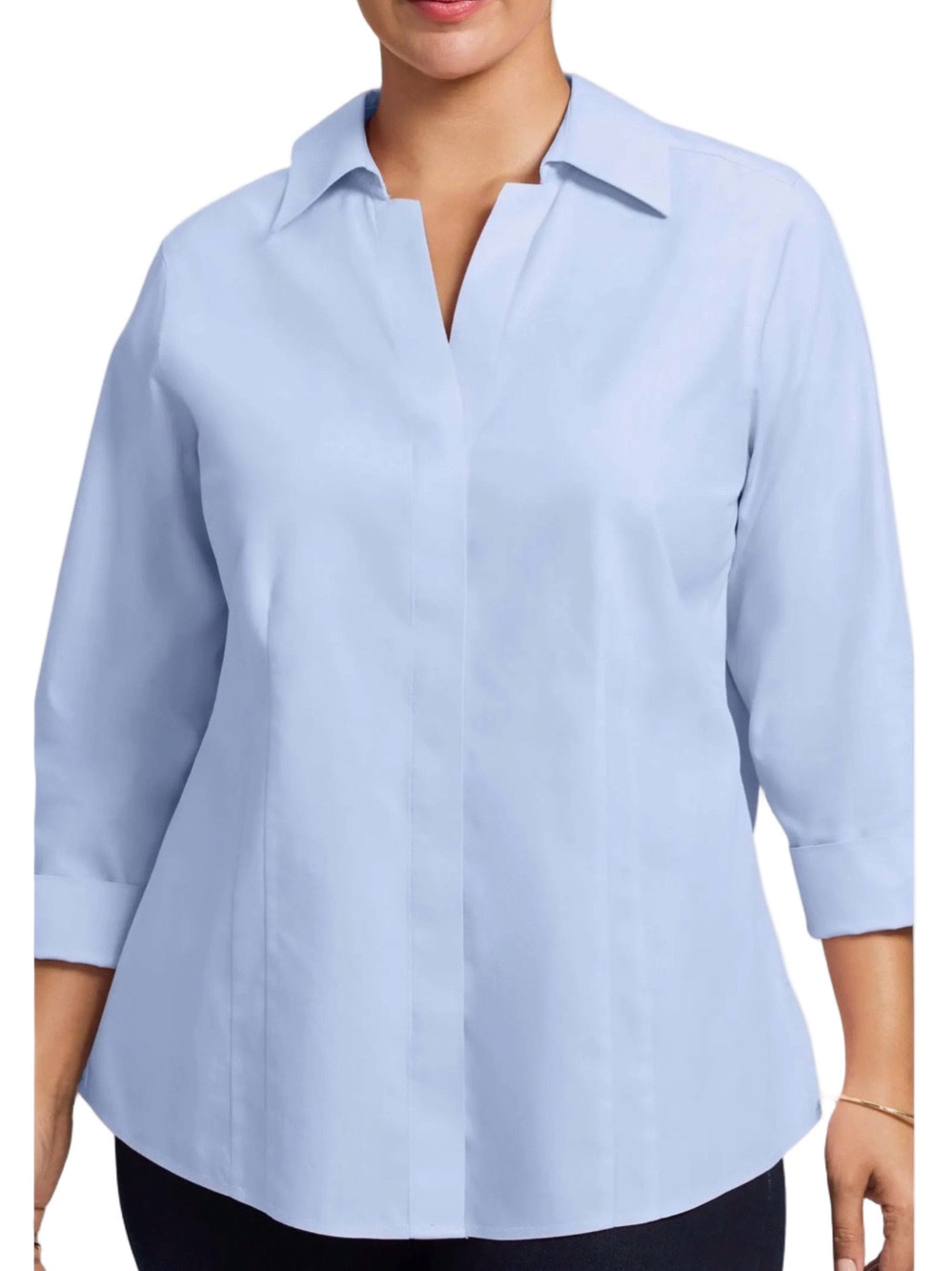 263. WOMENS FOXCROFT 18 DETAIL TOP